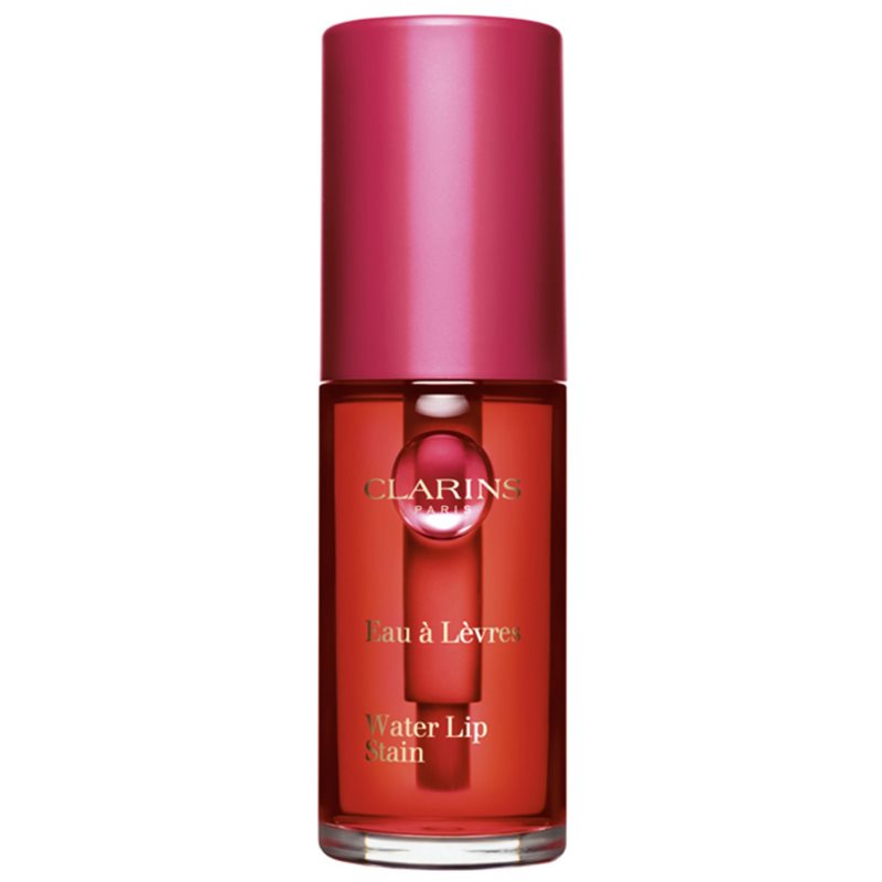 Clarins Water Lip Stain гланц за устни с матиращ ефект с хидратиращ ефект цвят 01 Rose Water 7 мл.