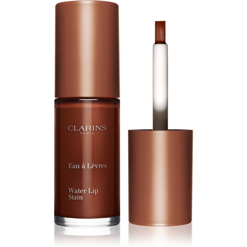 Clarins Water Lip Stain гланц за устни с матиращ ефект с хидратиращ ефект цвят 12 Mocha Water 7 мл.