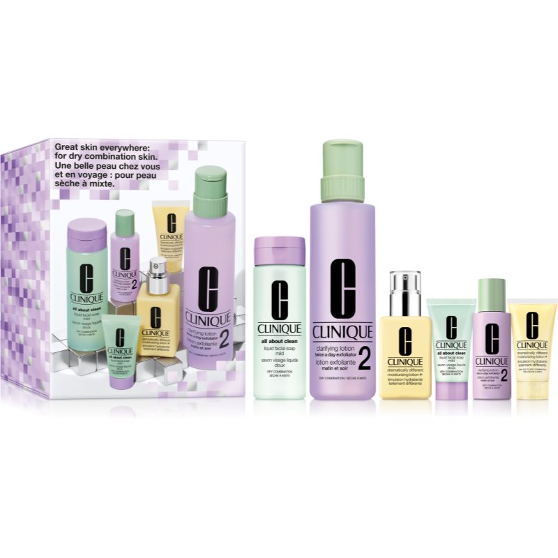 Clinique Holiday 3-Step Skincare Set For Dry Skin подаръчен комплект за суха кожа