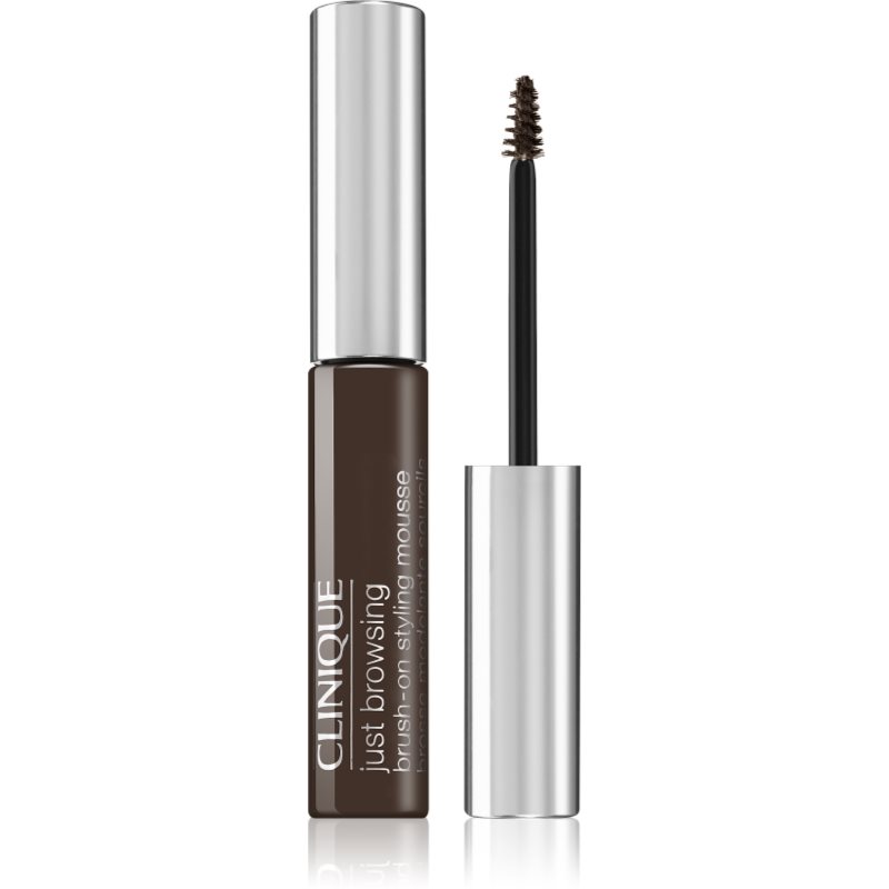 Clinique Just Browsing Brush-On Styling Mousse гел за вежди цвят Deep Brown 2 мл.