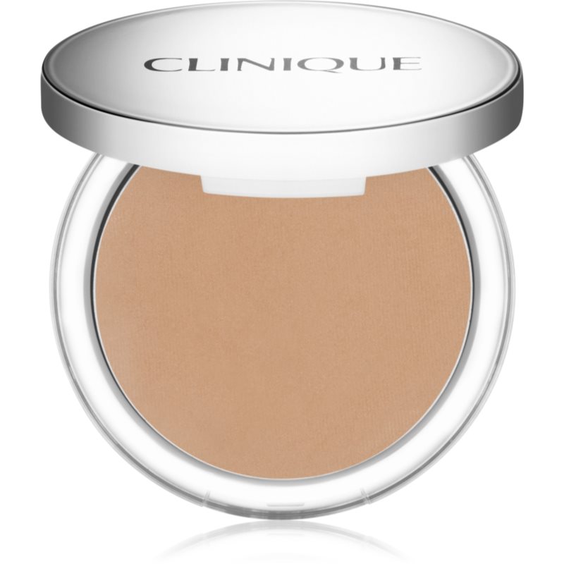 Clinique Stay-Matte Sheer Pressed Powder матираща пудра за мазна кожа цвят 04 Stay Honey 7
