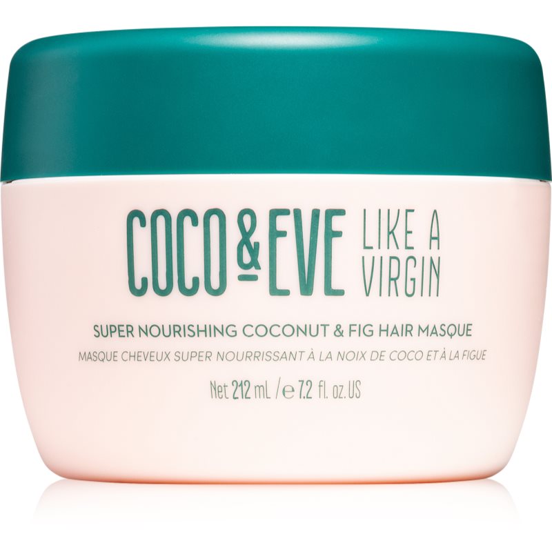 Coco & Eve Like A Virgin Super Nourishing Coconut & Fig Hair Masque дълбоко подхранваща маска за блясък и мекота на косата 212 мл. на ниска цена