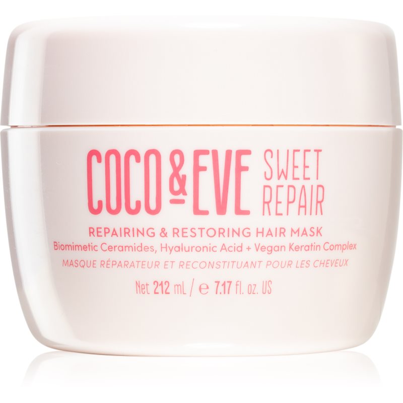 Coco & Eve Sweet Repair Repairing & Restoring Hair Mask интензивна маска за подсилване и блясък на косата 212 мл.