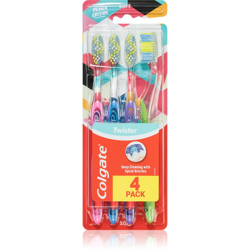 Colgate Twister Design Edition четка за зъби 4 бр. на ниска цена