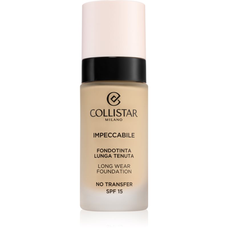 Collistar Impeccabile Long Wear Foundation дълготраен фон дьо тен SPF 15 1N Avory 30 мл.