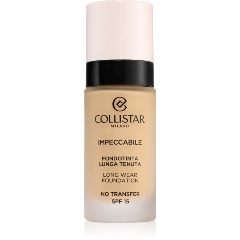 Collistar Impeccabile Long Wear Foundation дълготраен фон дьо тен SPF 15 2G Golden Beige 30 мл.