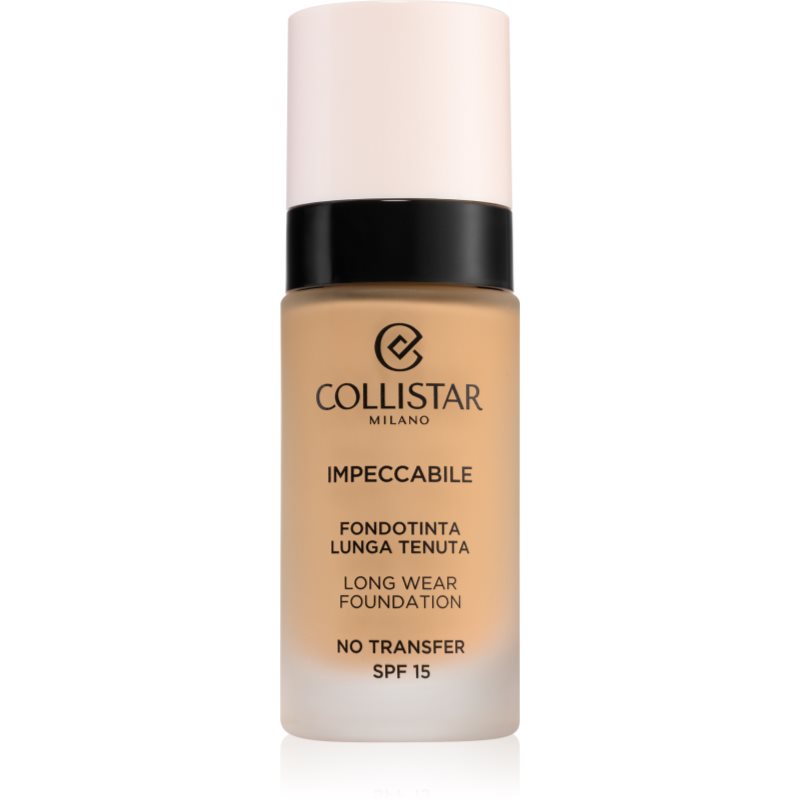 Collistar Impeccabile Long Wear Foundation дълготраен фон дьо тен SPF 15 3G Golden Natural 30 мл.