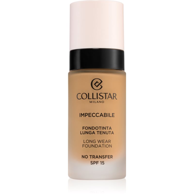 Collistar Impeccabile Long Wear Foundation дълготраен фон дьо тен SPF 15 4G Golden Sand 30 мл.