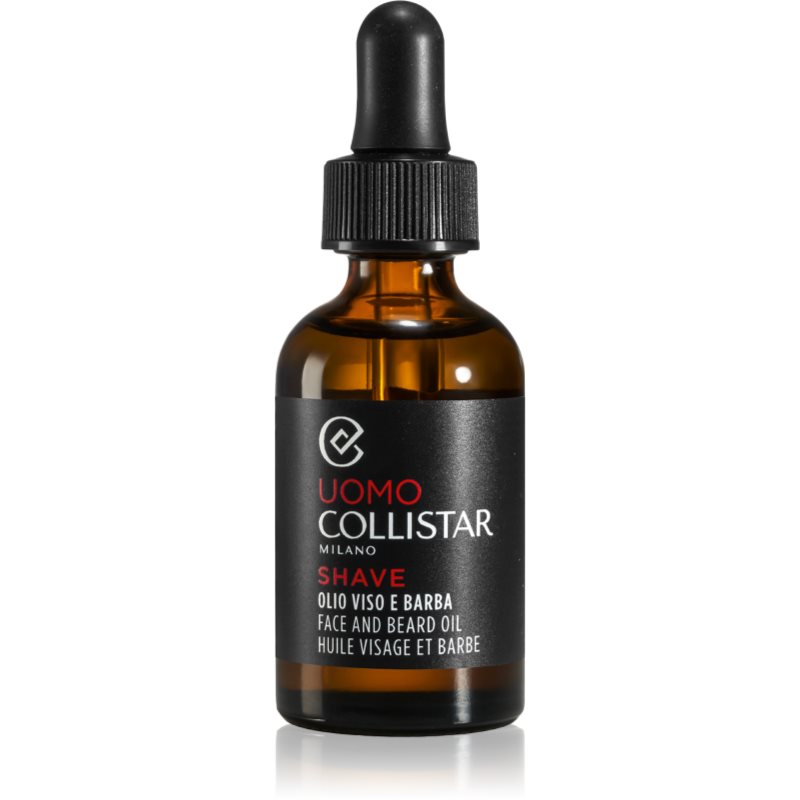 Collistar Uomo Face and Beard Oil подхранващо масло за зоната на лицето и брадата 30 мл.