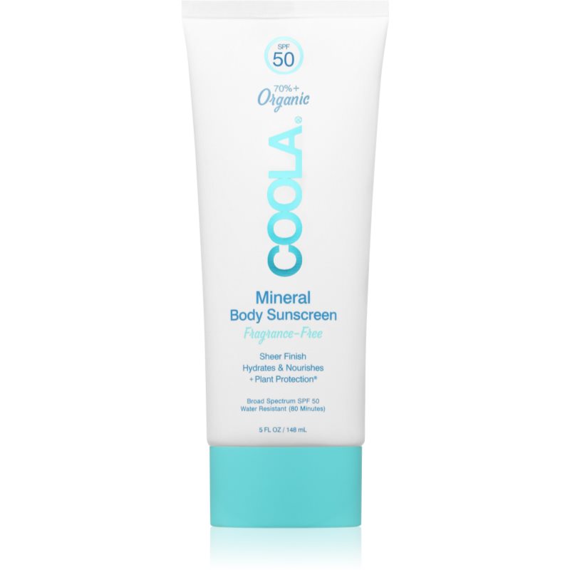 Coola Fragrance Free слънцезащитен крем за тяло SPF 50 148 мл.