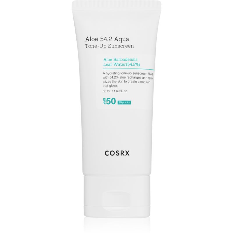 Cosrx Aloe 54.2 Aqua Tone-Up Sunscreen защитна тонирана течност за лице SPF 50+ 50 мл.