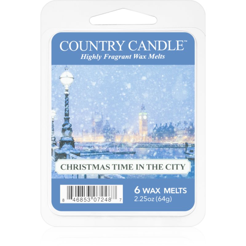 Country Candle Christmas Time In The City восък за арома-лампа 64 гр.