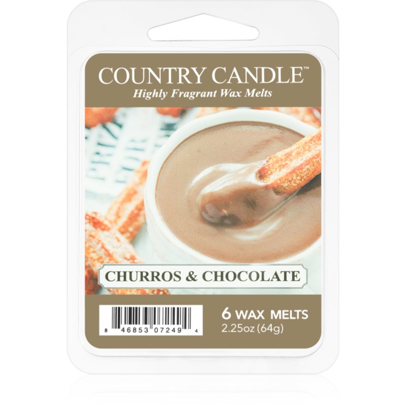 Country Candle Churros & Chocolate восък за арома-лампа 64 гр.