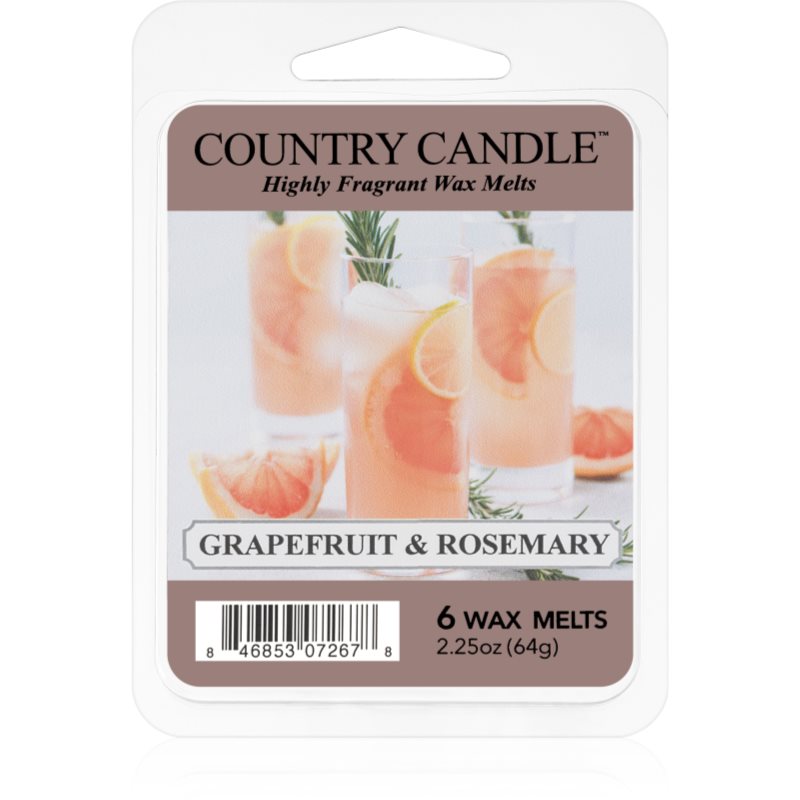 Country Candle Grapefruit & Rosemary восък за арома-лампа 64 гр.