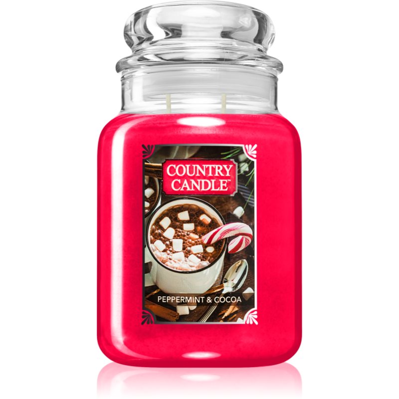 Country Candle Peppermint & Cocoa ароматна свещ 737 гр.