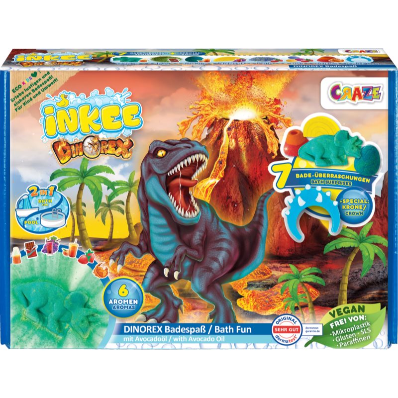 Craze INKEE Dino комплект за вана за деца