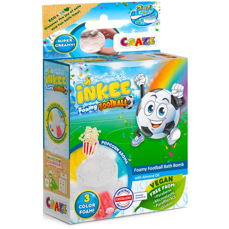 Craze INKEE Foamy Football бомбичка за вана за деца 1 бр. на ниска цена
