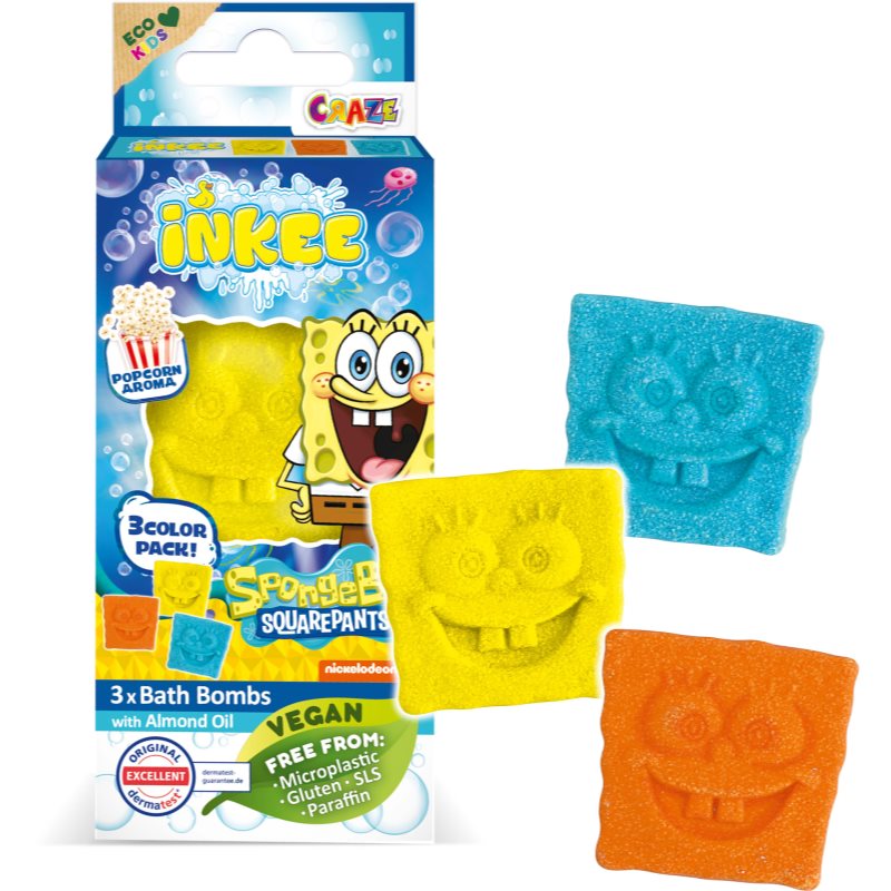 Craze INKEE SpongeBob бомбичка за вана за деца 3x15 гр.