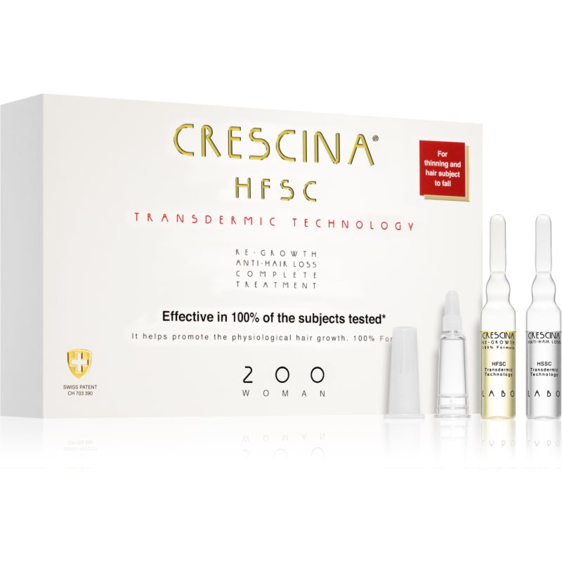 Crescina Transdermic 200 Re-Growth and Anti-Hair Loss грижа за растеж на косата против косопад за жени 20x3