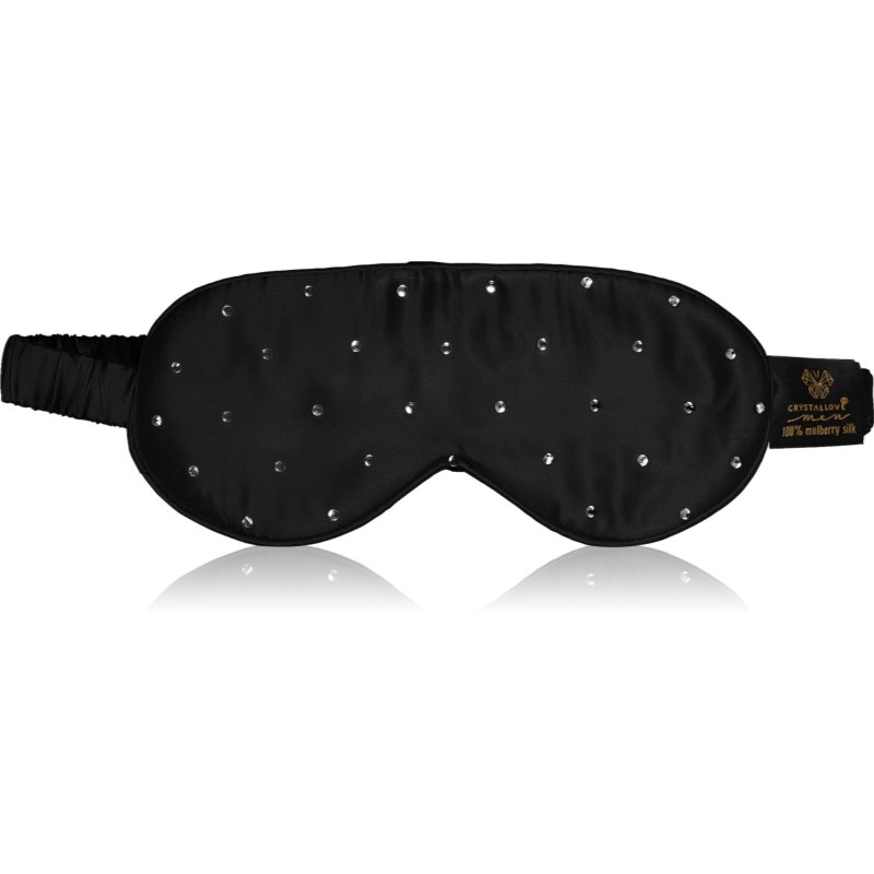 Crystallove Crystalized Silk Eye Mask маска за сън боя Black 1 бр. на ниска цена