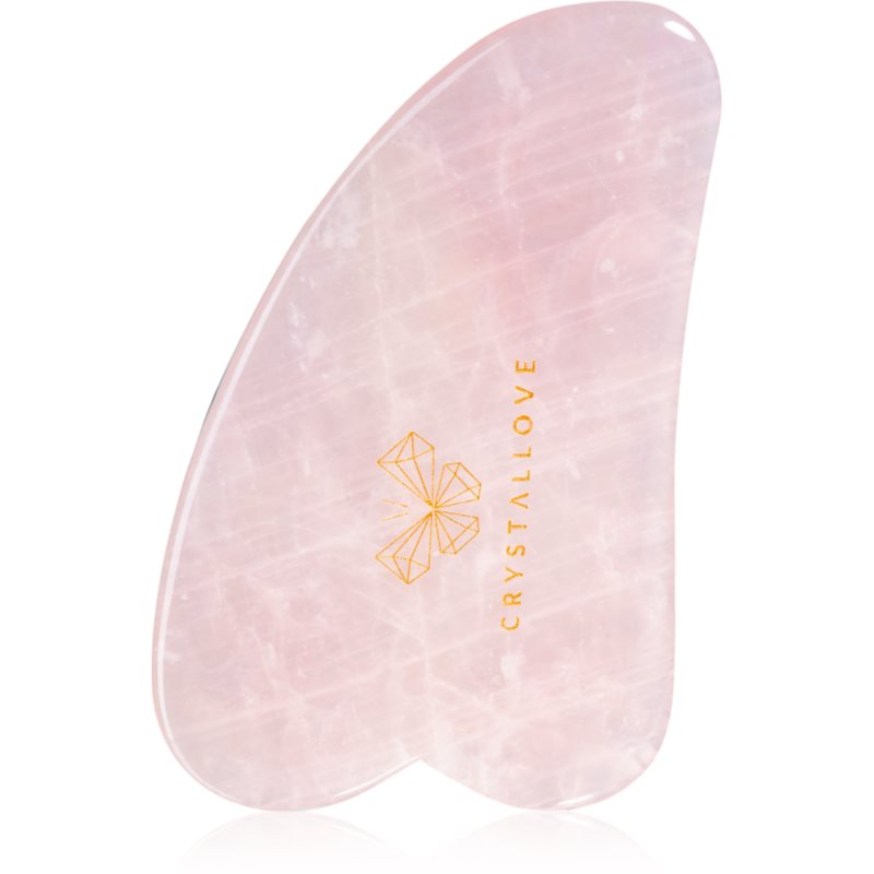 Crystallove Rose Quartz Gua Sha масажно приспособление 1 бр.