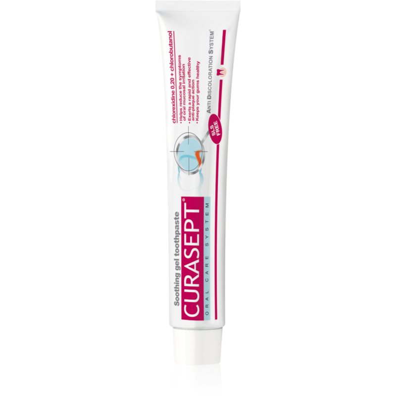 Curasept ADS Soothing успокояваща паста за зъби с гел текстура 75 мл.