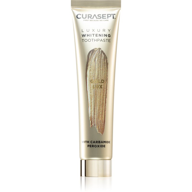 Curasept Gold Lux Toothpaste избелваща паста за зъби с активен въглен 75 мл.