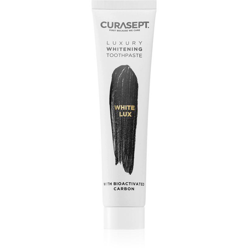 Curasept White Lux Toothpaste избелваща паста за зъби с активен въглен 75 мл.