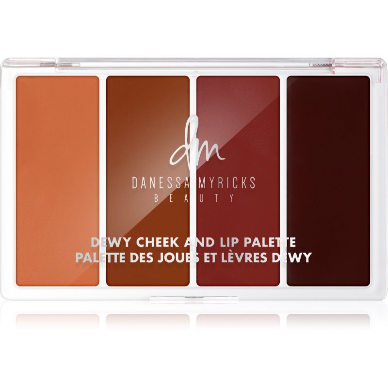 Danessa Myricks Beauty Dewy Cheek & Lip Palette мултифункционална палитра за лице цвят Dew It Undercover 25 гр.