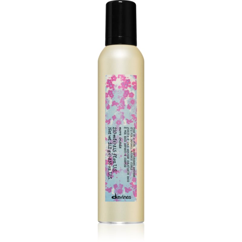 Davines More Inside Curl Moisturizing Mousse пяна за коса за оформяне на къдрици 250 мл.