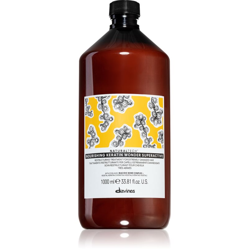 Davines Naturaltech Nourishing Keratin Wonder възстановяващ грижа с кератин подходящо към маска за коса 1000 мл.