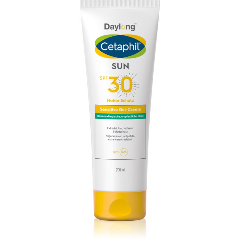 Daylong Cetaphil SUN Sensitive Gel-Creme лек защитен гел-крем за чувствителна кожа SPF 30 200 мл.