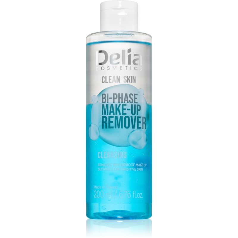 Delia Cosmetics Clean Skin двуфазен лосион за грим за зоната на лицето и очите 200 мл.