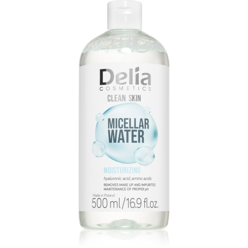 Delia Cosmetics Clean Skin мицеларна вода с хидратиращ ефект 500 мл.