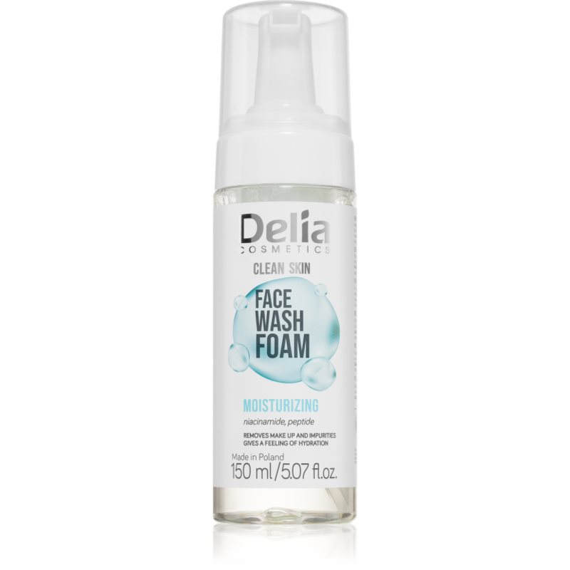 Delia Cosmetics Clean Skin почистваща пяна за лице с хидратиращ ефект 150 мл.