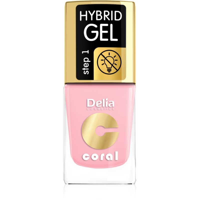 Delia Cosmetics Coral Nail Enamel Hybrid Gel гел лак за нокти цвят 04  11 мл.