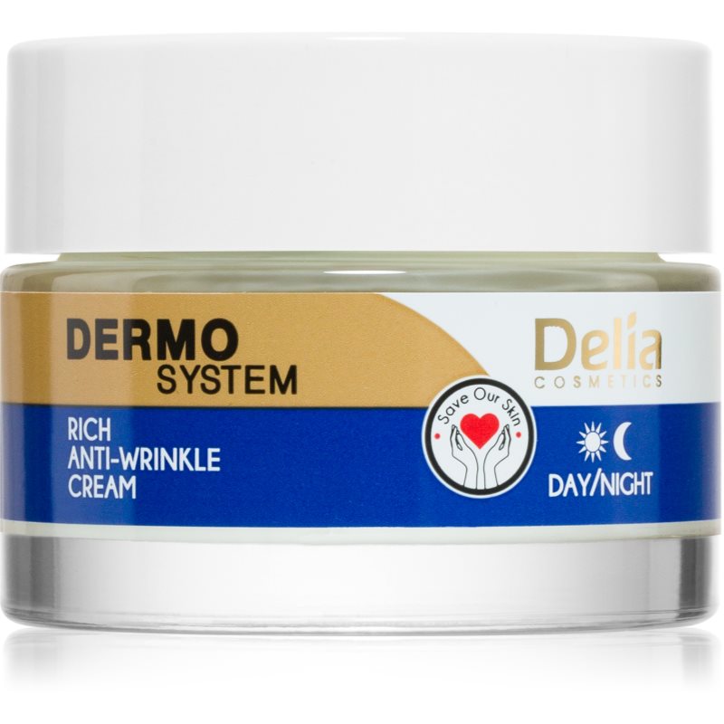 Delia Cosmetics Dermo System интензивно стягащ дневен и нощен крем  против бръчки 50 мл.