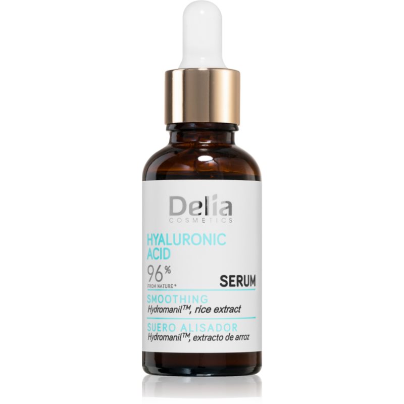 Delia Cosmetics Hyaluronic Acid изглаждащ серум за лице 30 мл.