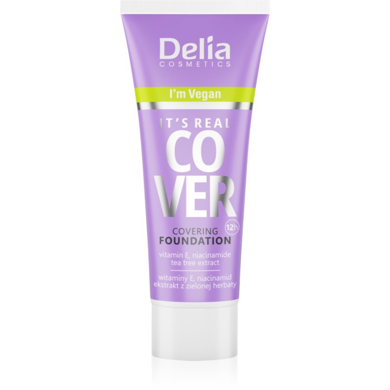 Delia Cosmetics It's Real Cover фон дьо тен цвят 202 beige 30 мл.