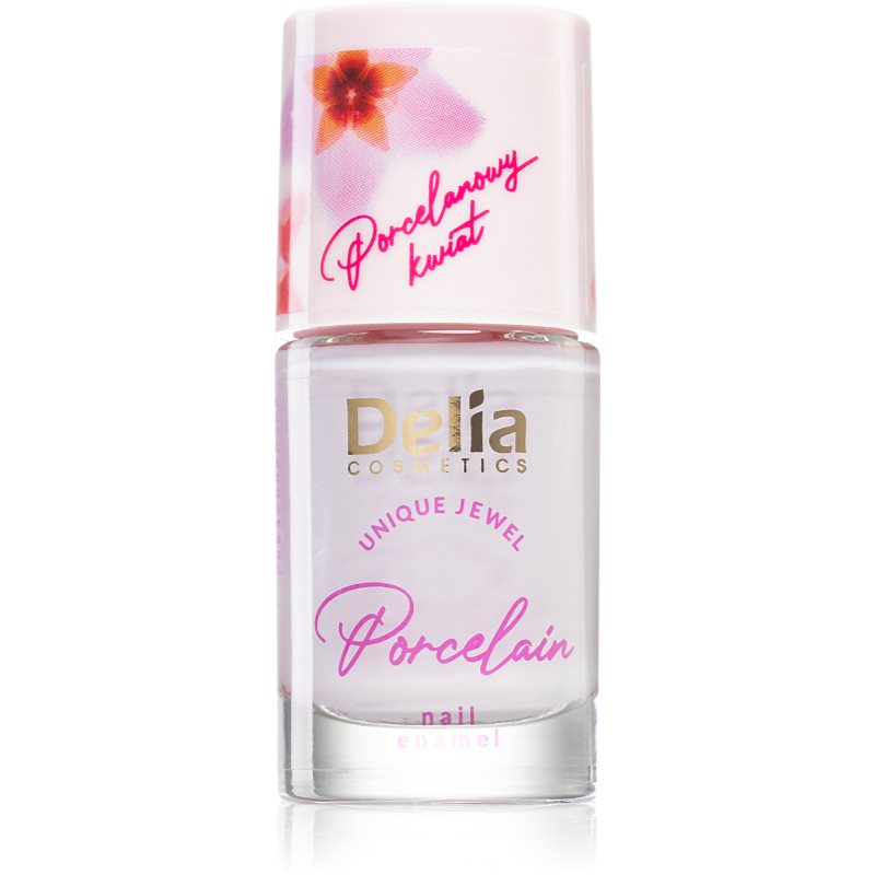 Delia Cosmetics Porcelain лак за нокти 2 в 1 цвят 06 Lilly 11 мл.