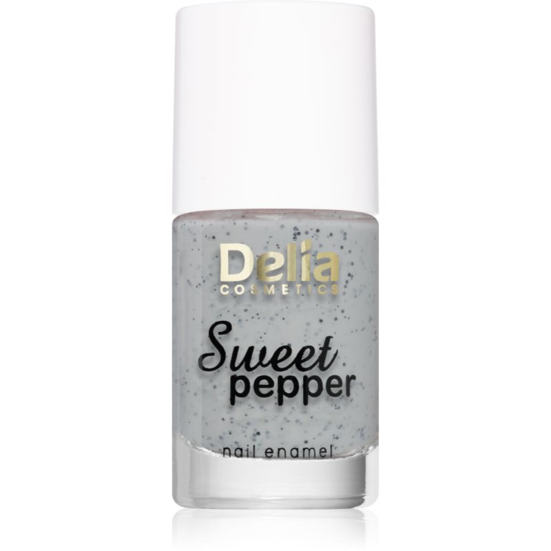 Delia Cosmetics Sweet Pepper Black Particles лак за нокти цвят 01 Cloudy 11 мл.