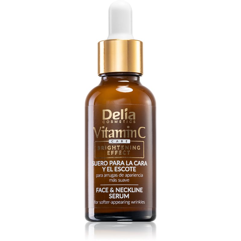 Delia Cosmetics Vitamin C озаряващ серум с витамин С на лицето и шията 30 мл.