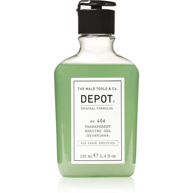 Depot No. 406 Transparent Shaving Gel гел за бръснене brushless 100 мл. на ниска цена