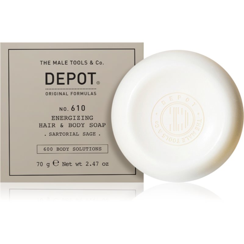 Depot No. 610 Energizing Hair&Body Soap сапун за тяло и коса 70 гр.