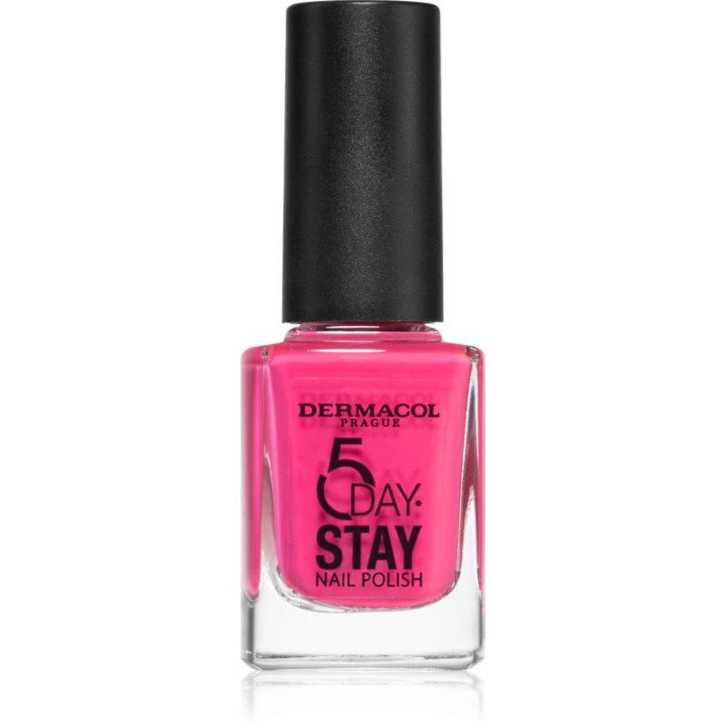Dermacol 5 Day Stay дълготраен лак за нокти цвят 35 Pink Ride 11 мл.