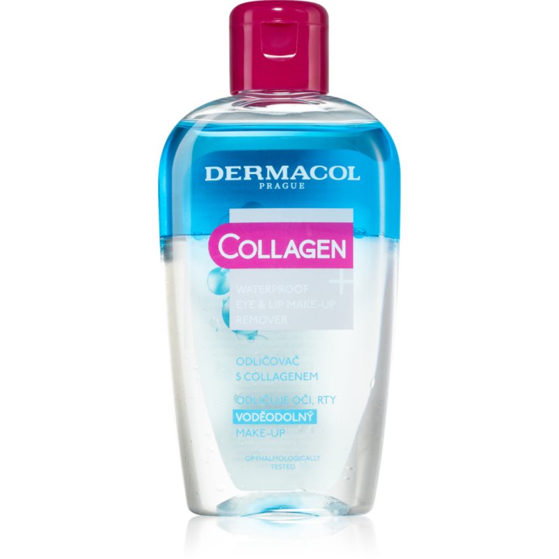 Dermacol Collagen+ двуфазен продукт за премахване на водоустойчив грим за зоната около очите и устните 150 мл.