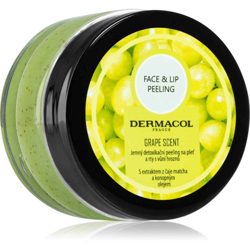 Dermacol Face & Lip Peeling Grape дълбоко почистващ пилинг за устни и скули 50 мл. на ниска цена