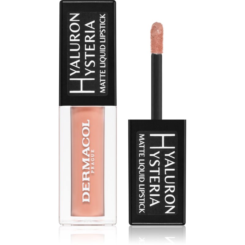 Dermacol Hyaluron Hysteria матиращо течно червило цвят 02 4