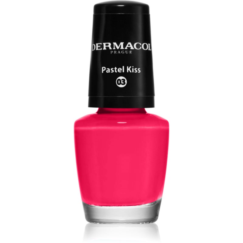 Dermacol Mini лак за нокти цвят 03 Pastel Kiss 5 мл.