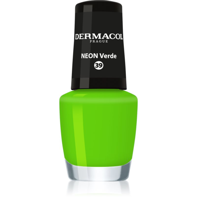 Dermacol Neon неонов лак за нокти цвят 39 Verde 5 мл.
